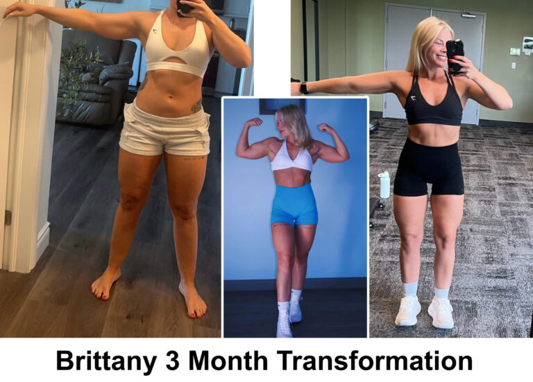 Brittany 3 month transformation