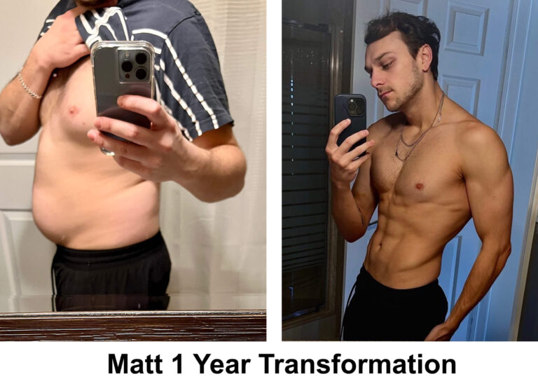 Matt 1 year transformation